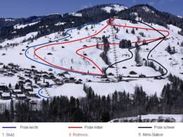 Plan des pistes Habkern – Sattelegg