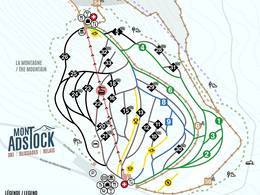 Plan des pistes Mont Adstock