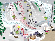 Plan des pistes Olešnice v Orlických horách