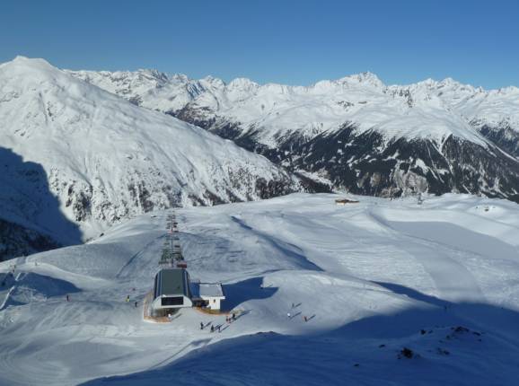 Vue sur le domaine skiable
