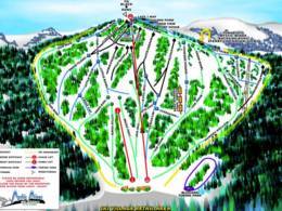 Plan des pistes Deer Mountain