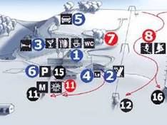 Plan des pistes Zviedru Cepure