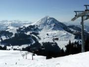 Vue sur l'Hohe Salve au SkiWelt Wilder Kaiser-Brixental 