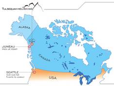 Plan des pistes Tulsequah Heliskiing