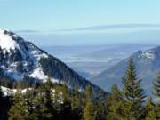 Vue sur le lac de Zurich et le plateau suisse