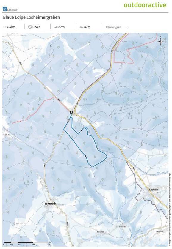 Blaue Loipe Losheimergraben