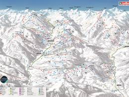 Plan des pistes Saalbach Hinterglemm Leogang Fieberbrunn (Skicircus)