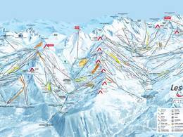 Plan des pistes Les 3 Vallées – Val Thorens/Les Menuires/Méribel/Courchevel