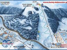 Plan des pistes Dębowiec – Bielsko-Biała