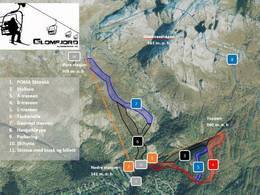 Plan des pistes Glomfjord