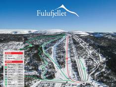 Plan des pistes Fulufjellet