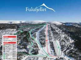 Plan des pistes Fulufjellet