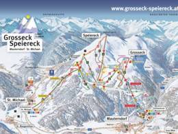 Plan des pistes Grosseck/Speiereck – Mauterndorf/St. Michael