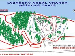Plan des pistes Vranča