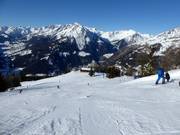Larges pistes près de la remontée Goldried