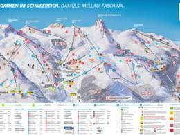 Plan des pistes Damüls Mellau