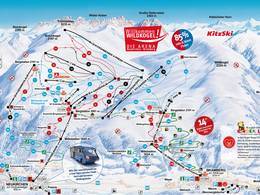 Plan des pistes Wildkogel – Neukirchen/Bramberg
