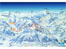 Plan des pistes Großarltal/Dorfgastein