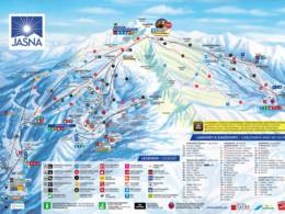 Plan des pistes Jasná Nízke Tatry – Chopok
