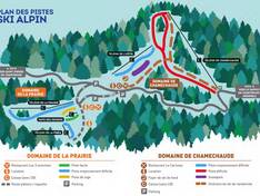 Plan des pistes Col de Porte
