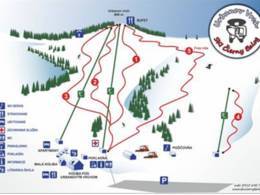 Plan des pistes Čierny Balog