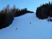 Piste noire en direction de la vallée