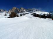 Larges pistes en contrebas du Rosengarten